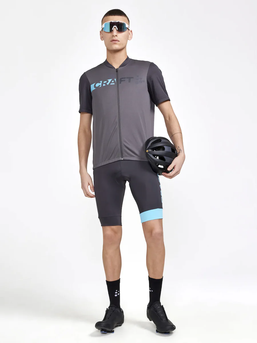 Craft Core Endur Logo Jersey fietsshirt korte mouwen grijs heren - Image 5