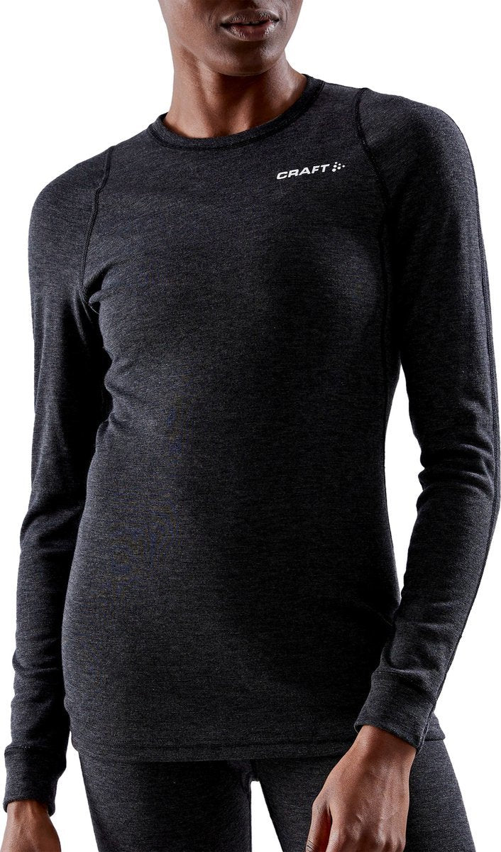 Craft Core Wool Merino LS thermoshirt lange mouwen zwart heren - Image 2