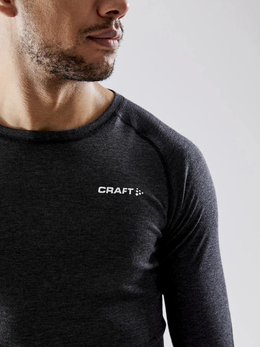Craft Core Wool Merino LS thermoshirt lange mouwen zwart heren - Image 5