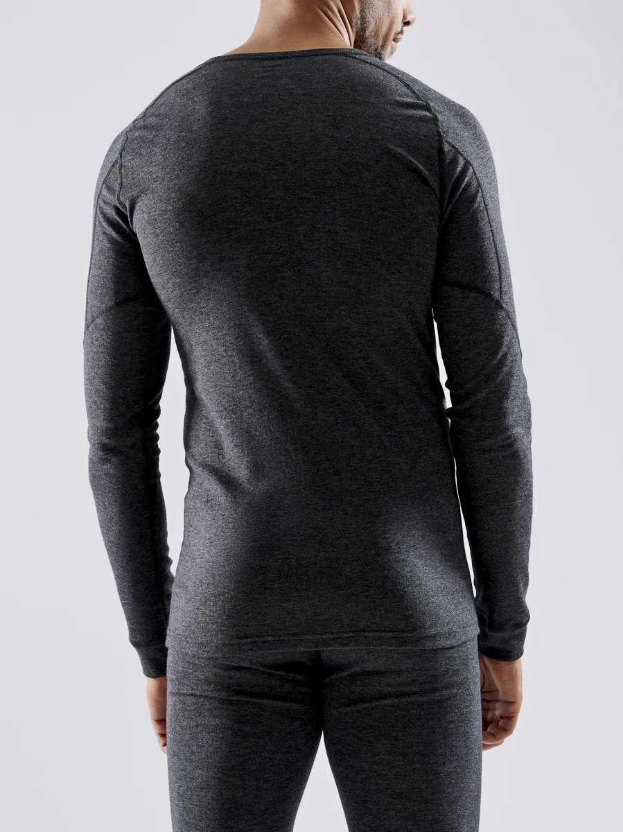 Craft Core Wool Merino LS thermoshirt lange mouwen zwart heren - Image 7
