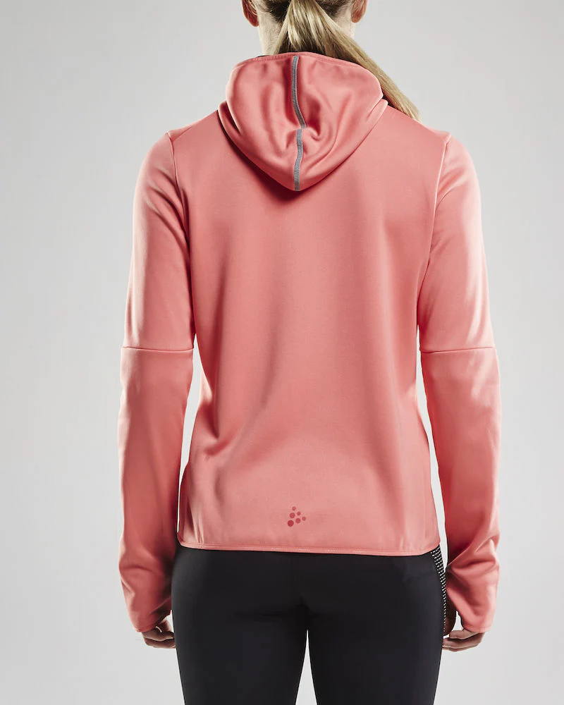 Craft Eaze Jersey Hood Jacket dames skivest roze - Image 3