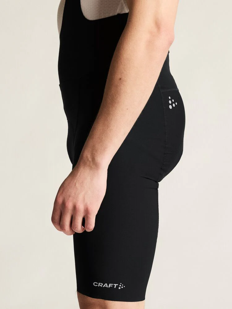 Craft Endur Aero Bib Shorts C1 M Fietsbroek Kort Heren - Zwart - Image 8