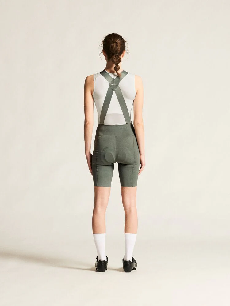Craft Endur Bib Shorts C2 W Fietsbroek Kort Dames - Groen - Image 6