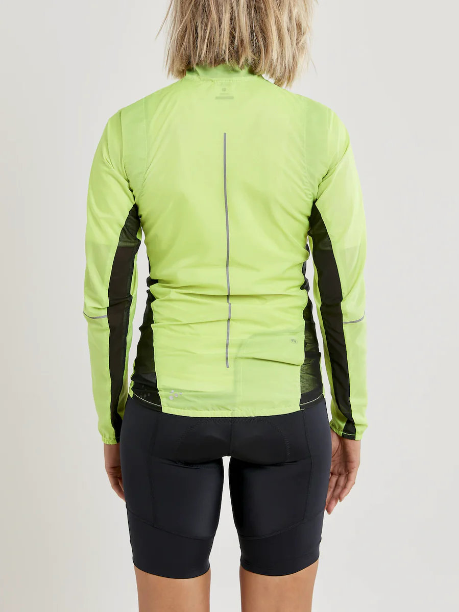Craft Essence Light Wind fiets windjack geel dames - Image 3