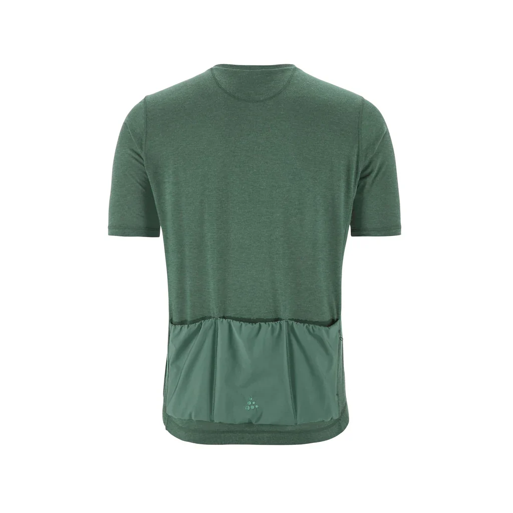 Craft Everyday Wool SS M Fietsshirt Korte Mouwen Heren - Groen - Image 2