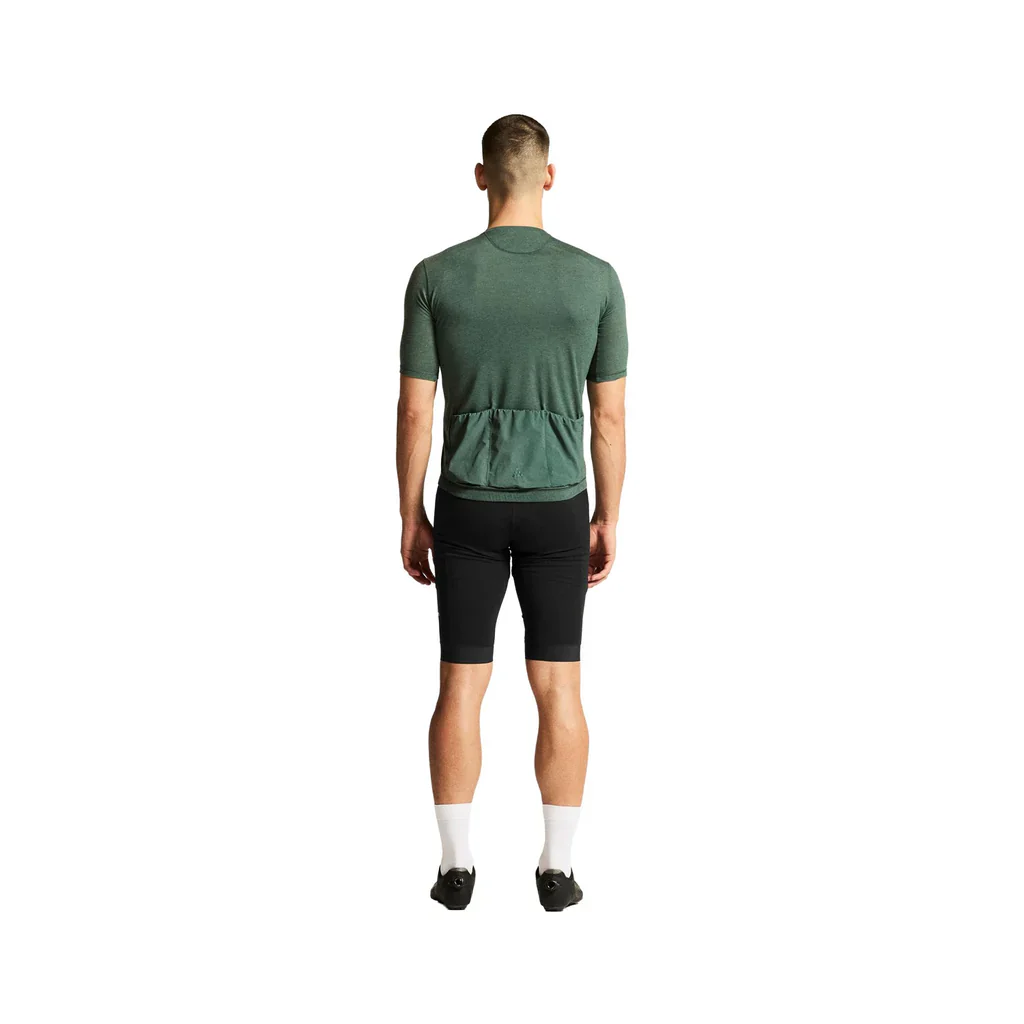 Craft Everyday Wool SS M Fietsshirt Korte Mouwen Heren - Groen - Image 4