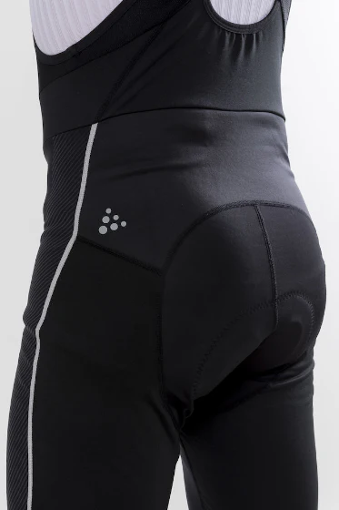 Craft Ideal Pro Wind Bibtights fietsbroek lang zwart heren - Image 3