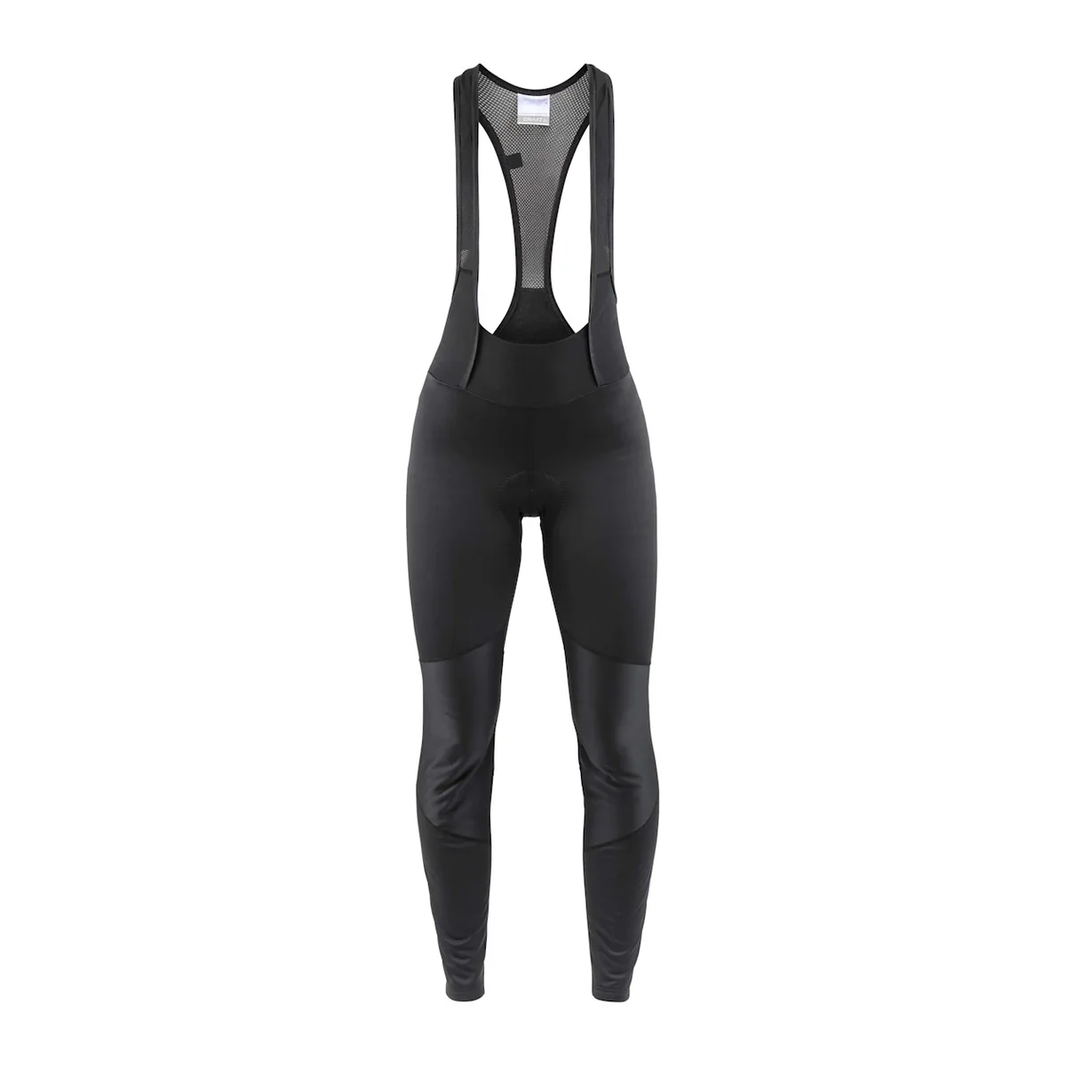 Craft Ideal Wind Bib Tights fietsbroek lang zwart met zilver dames