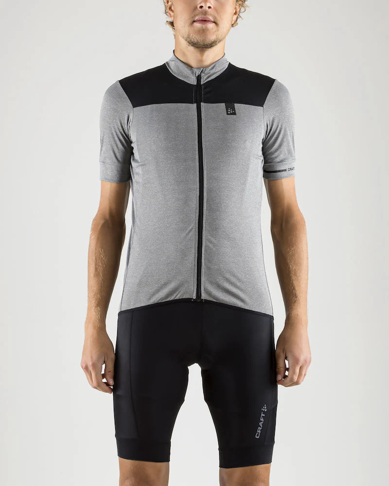 Craft Point Jersey fietsshirt korte mouwen grijs heren - Image 2