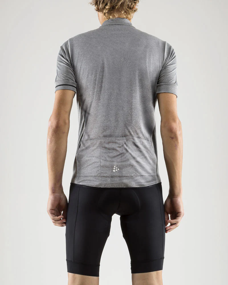 Craft Point Jersey fietsshirt korte mouwen grijs heren - Image 4