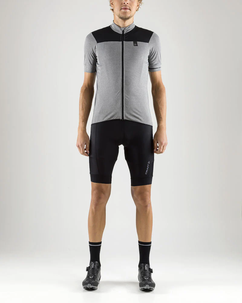 Craft Point Jersey fietsshirt korte mouwen grijs heren - Image 7