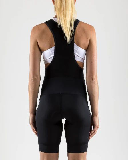 Craft Rise Bibshort fietsbroek kort zwart dames