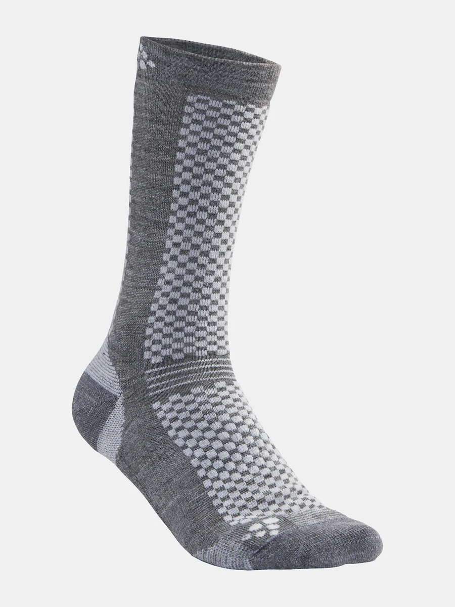 Craft Warm Mid 2-Pack Sock fietssokken graniet - Image 2