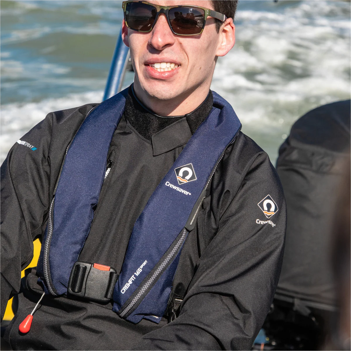 Crewsaver Crewfit 165N Sport Automatisch Reddingsvest met Harnas - Navy - Image 5
