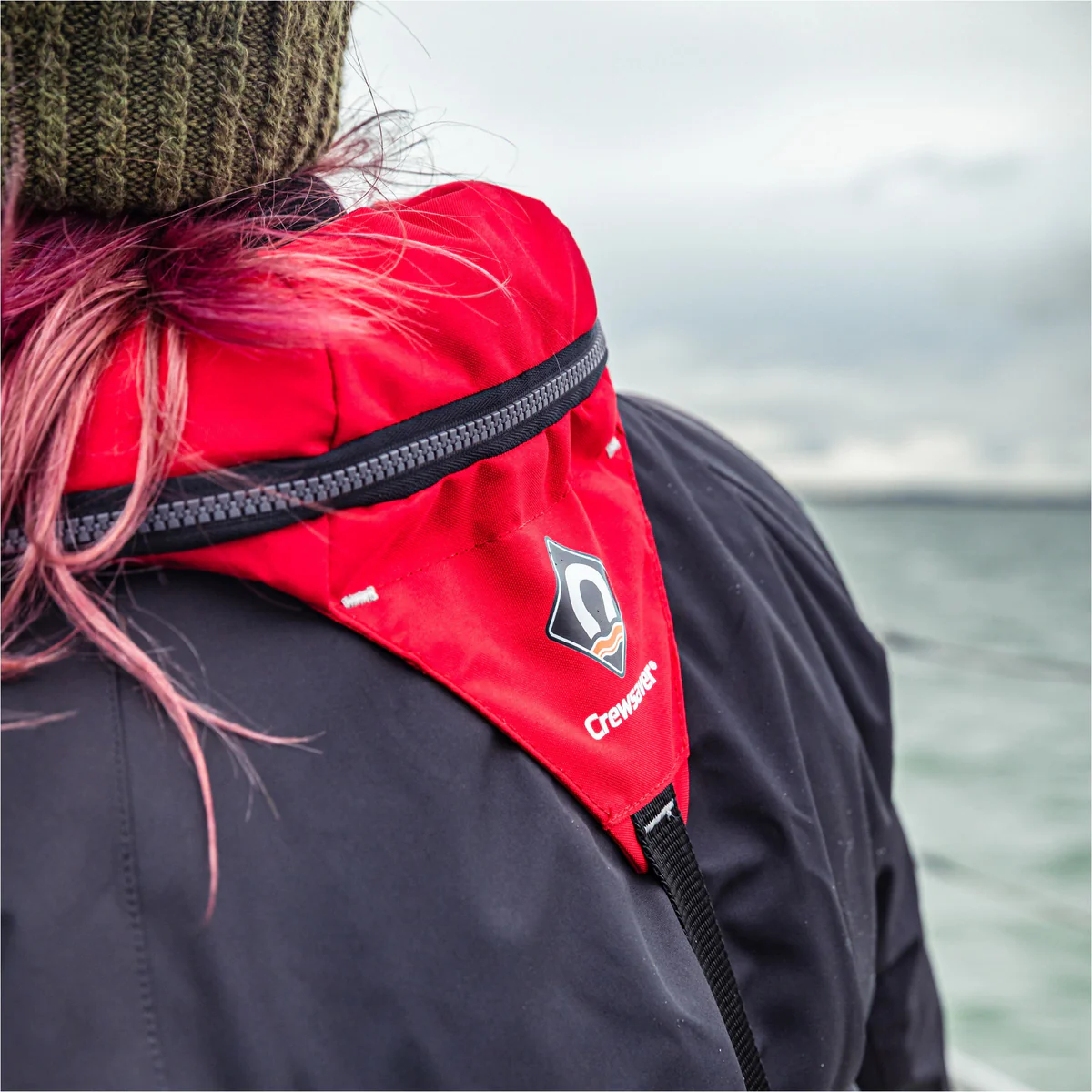 Crewsaver Crewfit 165N Sport Automatisch Reddingsvest met Harnas - Rood - Image 4