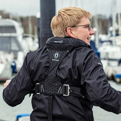 Crewsaver Crewfit+ 180N Pro Automatisch Reddingsvest met Harnas, Licht & Hood - Zwart - Image 8