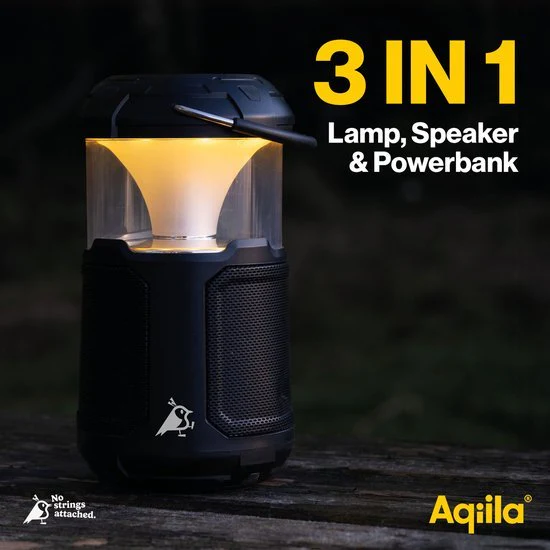 Aqiila Soundbird B10 Bluetooth speaker met lantaarn en powerbank - Image 3