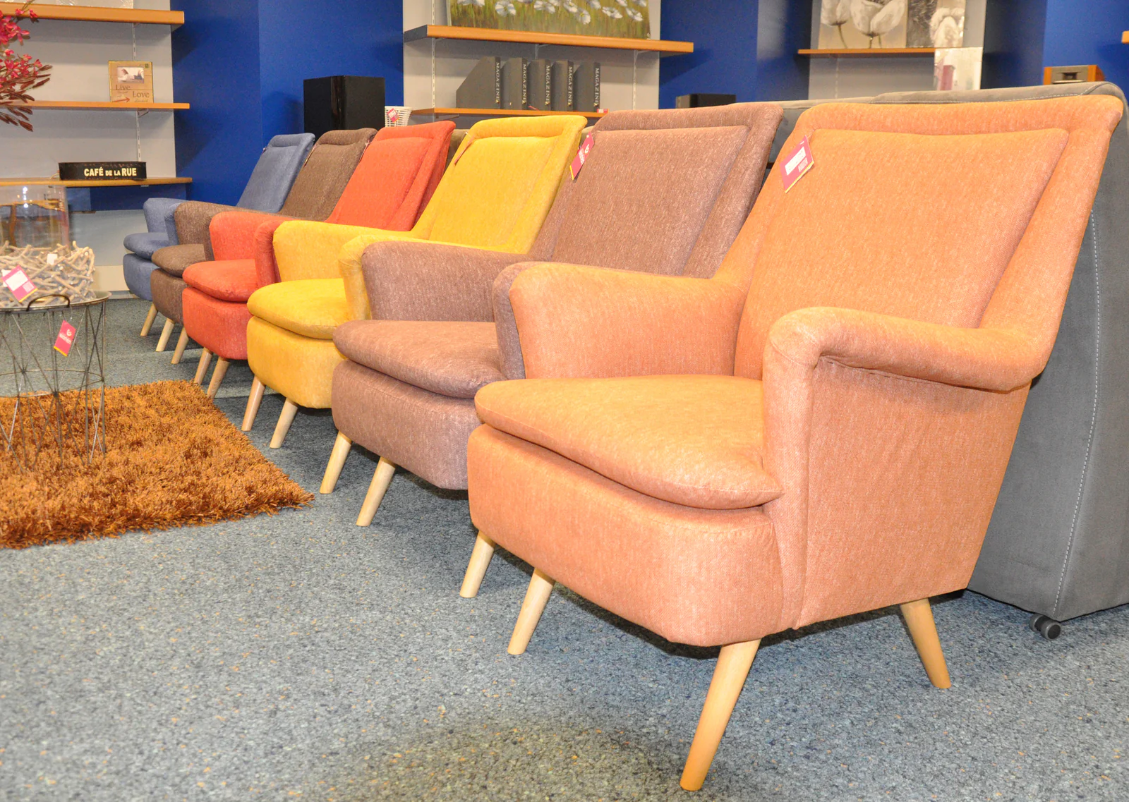 CSW Skagen retro-stijl eigentijdse fauteuil zwart - Image 2