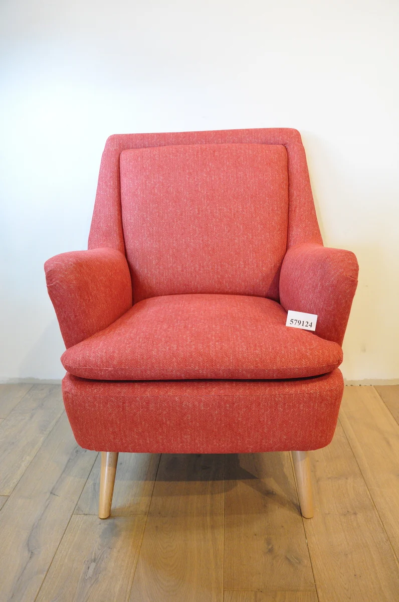 CSW Skagen retro-stijl eigentijdse fauteuil rood - Image 3