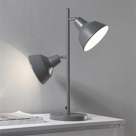 CSW Twin G tafellamp met 2 tapse lampenkappen - Image 2