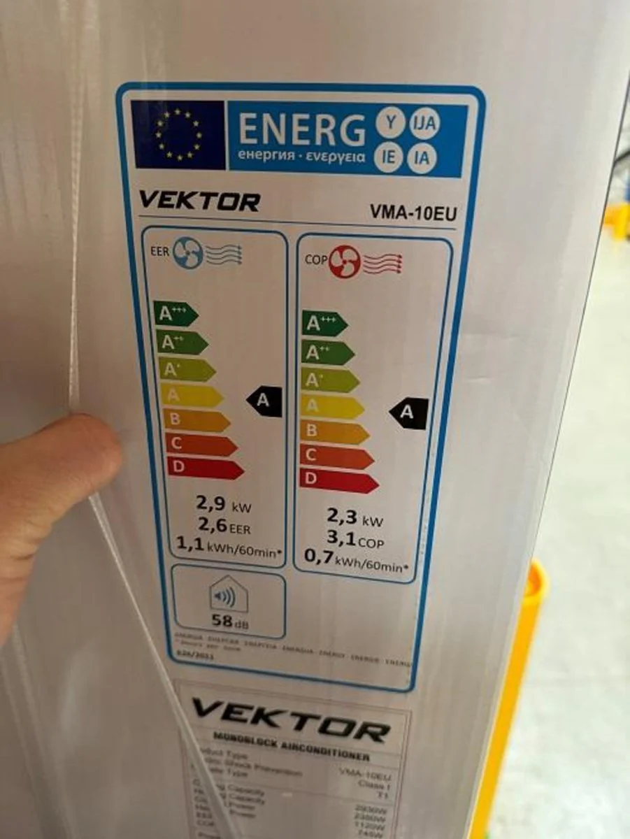 CSW Vektor VMA-10EU monoblock airco en verwarming 16 tot 25 graden - Image 5