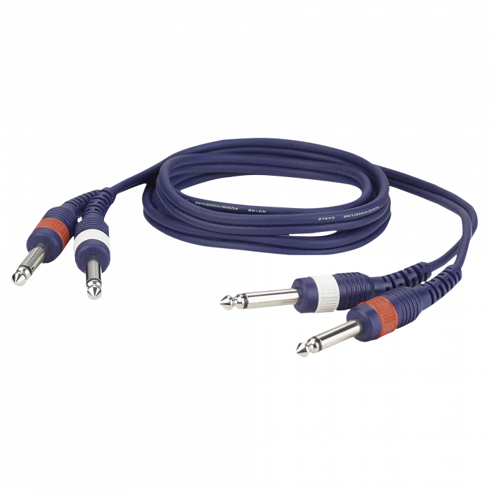 DAP Audio FL22150 2x jack male - 2x jack male instrument/PA kabel van 1.5 meter