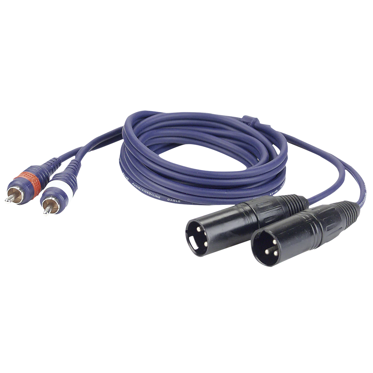 DAP Audio FL26150 2x XLR male - 2x RCA male audioverloopkabel van 1.5 meter