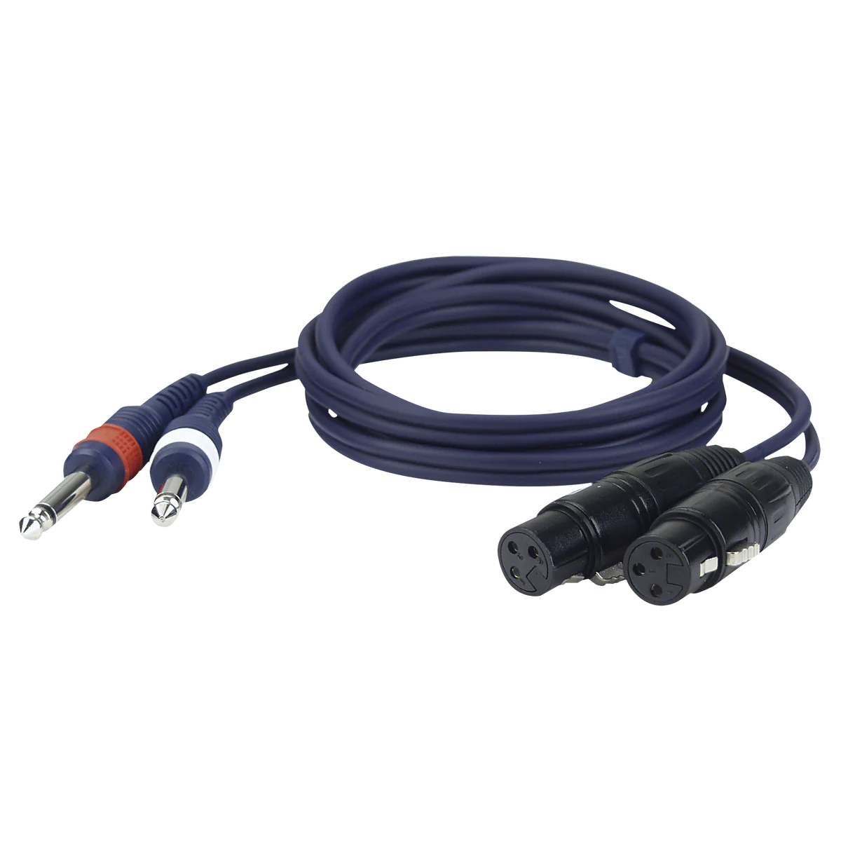 DAP Audio FL43150 2x jack male - 2x XLR female ongebalanceerde verloopkabel