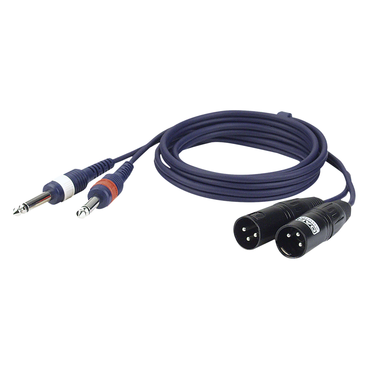 DAP Audio FL44150 2x jack male - 2x XLR male ongebalanseerde verloopkabel