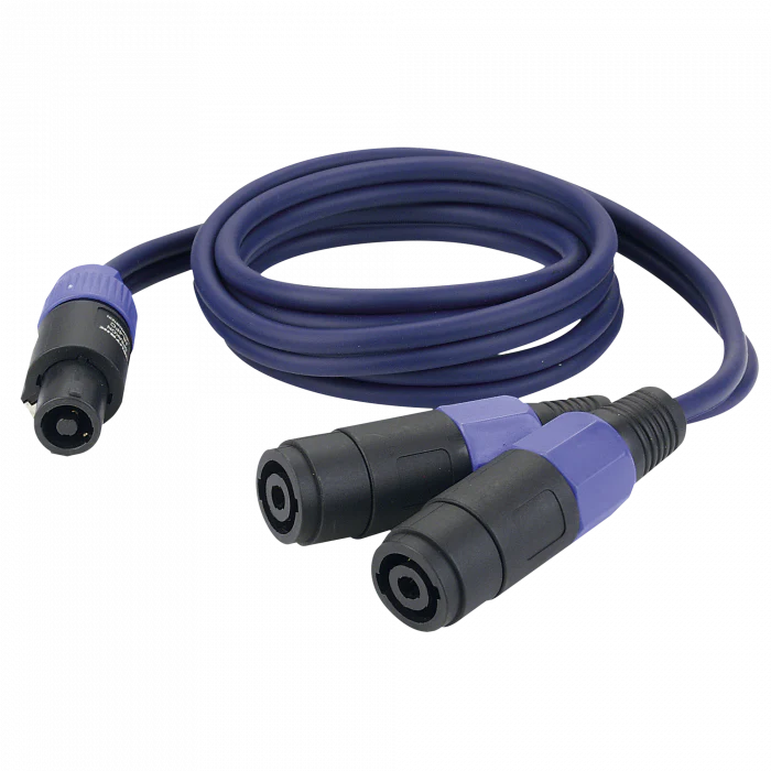 DAP Audio FS13150 1x speakon male - 2x speakon female verloopkabel
