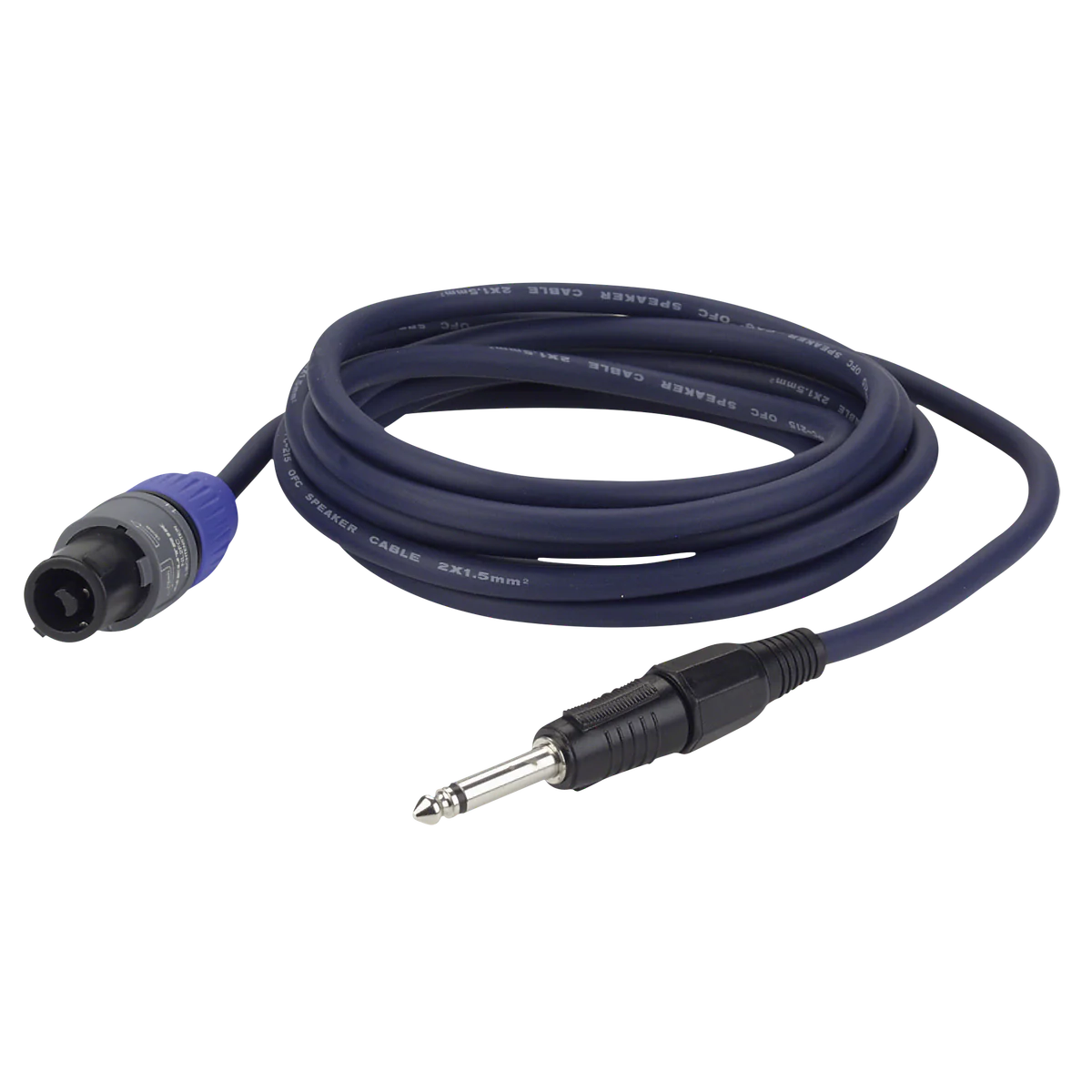 DAP Audio FS166 speakon male - jack mono 2x1,5mm2 luidsprekerkabel 6 meter