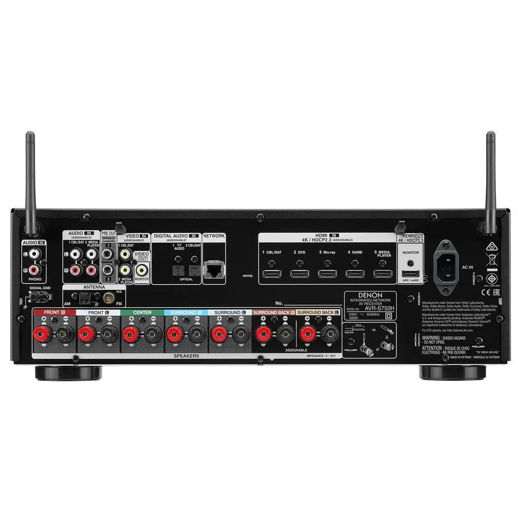 Denon AVR-S750HBKE2 surround-receiver (is gelijk de AVR-X1600HBKE2) - Image 2