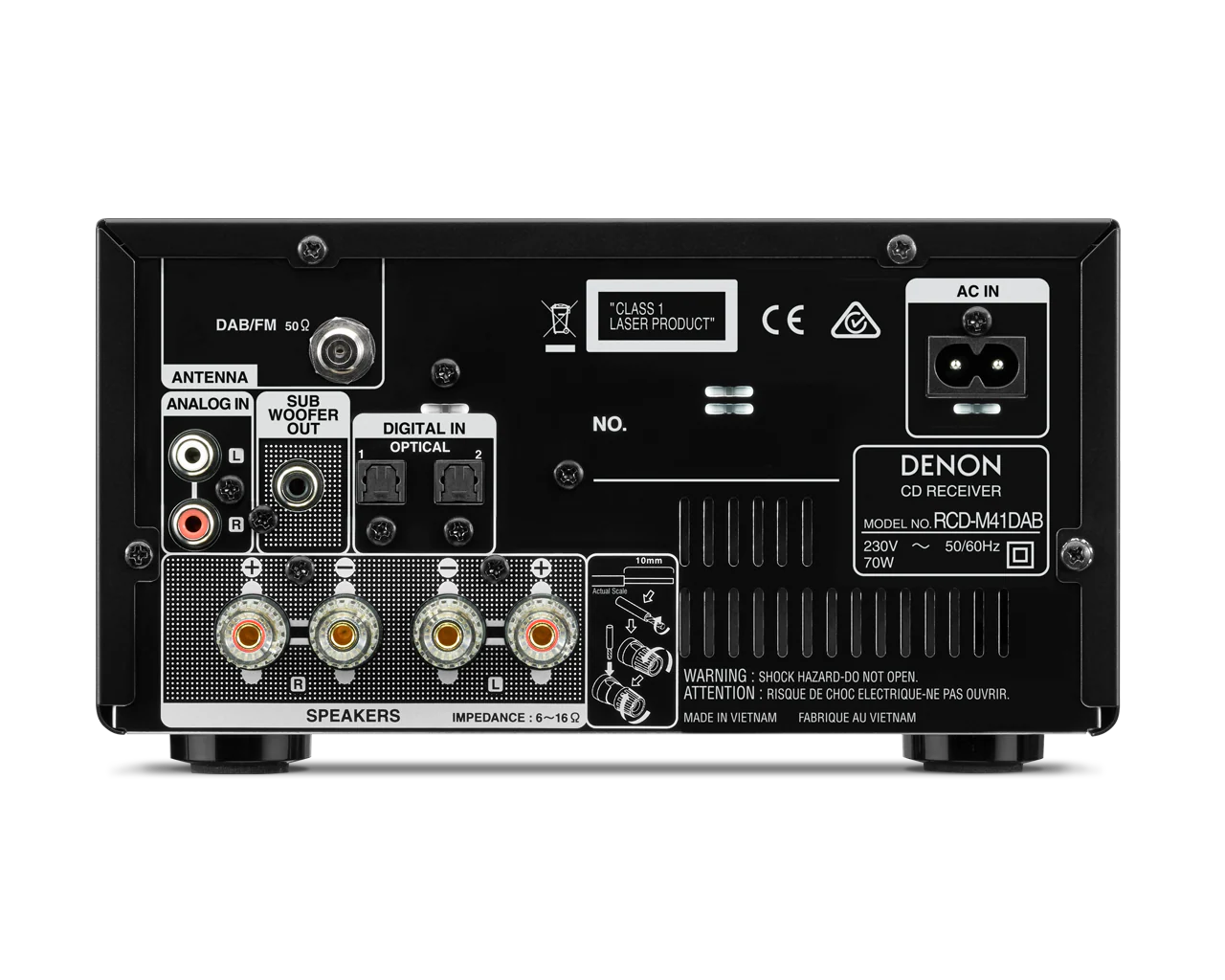 Denon RCDM41DABBKEK receiver met ingebouwde CD speler - Image 2