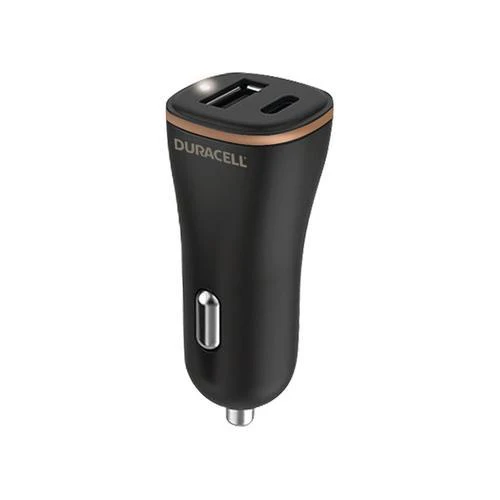 Duracell 1XUSB-C en USB-A 27Watt Car Charger