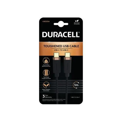 Duracell USB-C 2 Meter Kevlar kabel