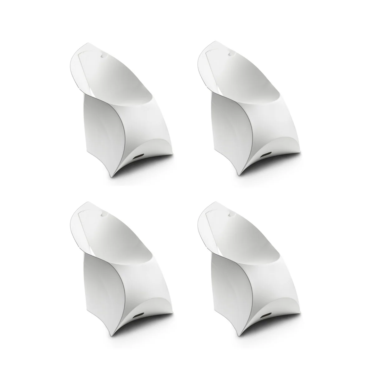 Flux Chair Junior opvouwbare design kinderstoel wit (4 stuks) - Image 7