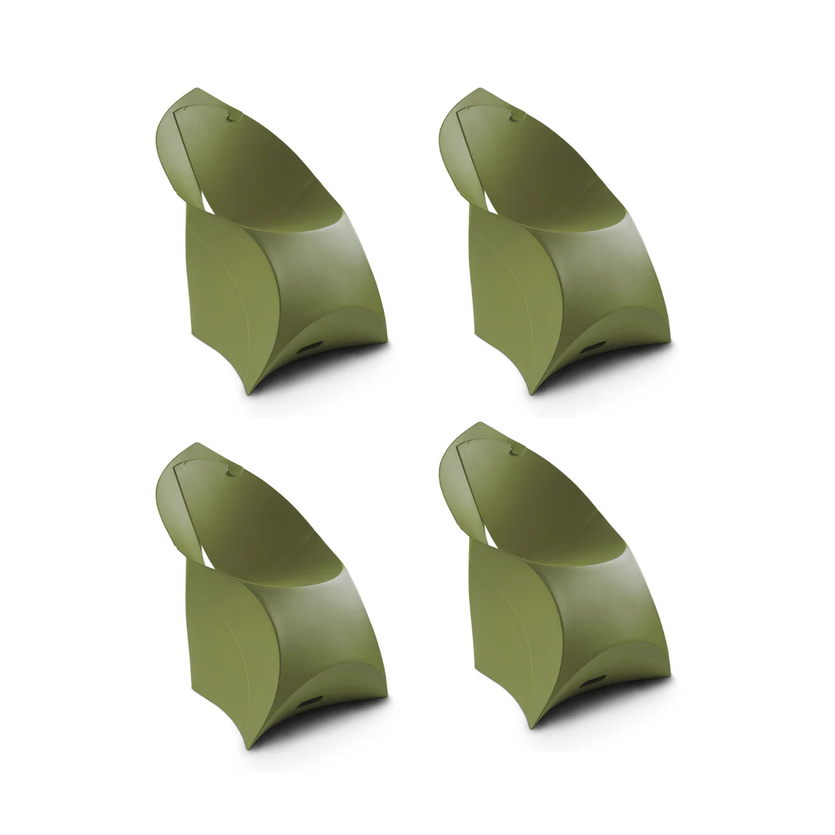 Flux Chair Junior opvouwbare design kinderstoel groen (4 stuks) - Image 7