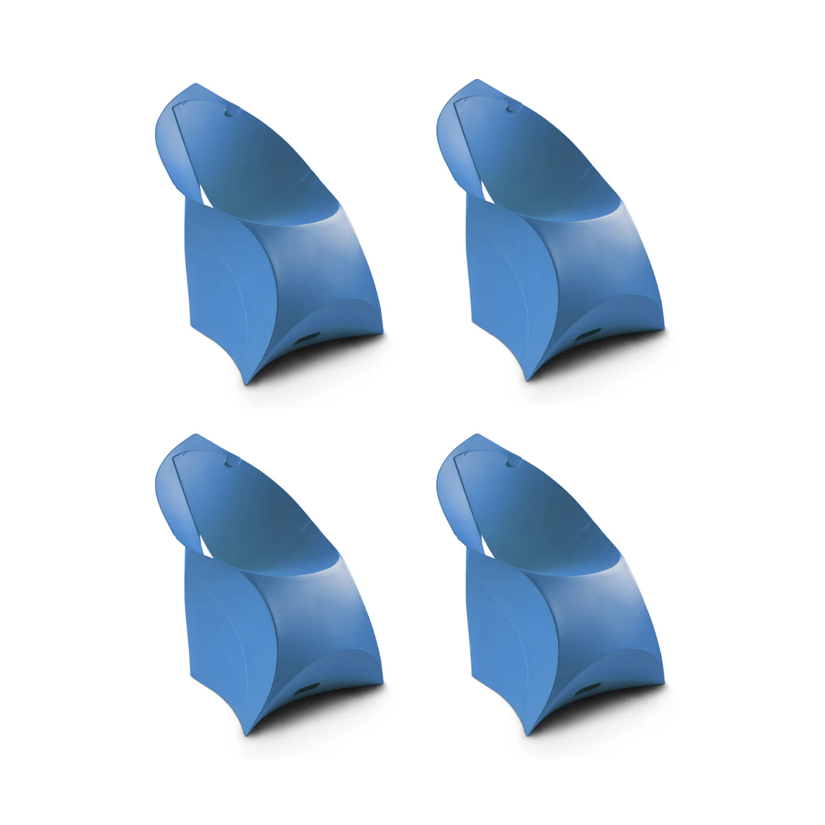 Flux Chair Junior opvouwbare design kinderstoel blauw (4 stuks) - Image 7