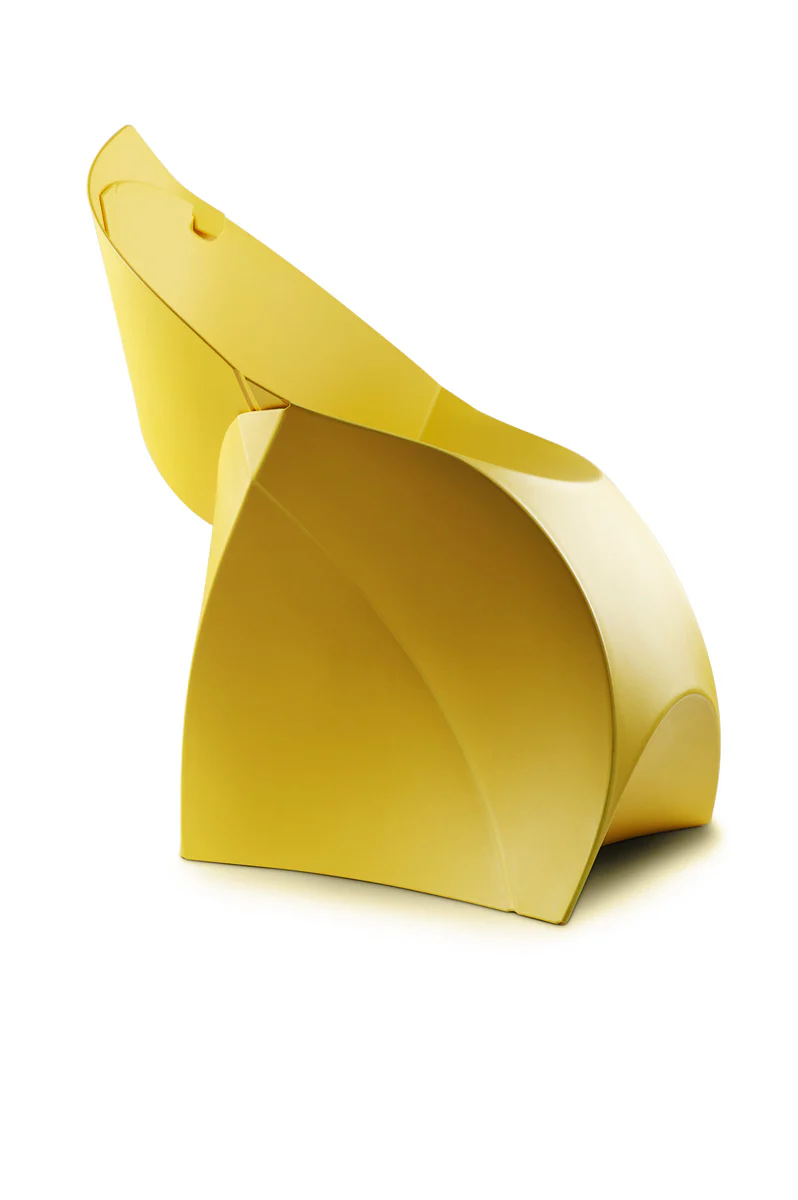 Flux Chair Junior opvouwbare design kinderstoel geel (4 stuks) - Image 3