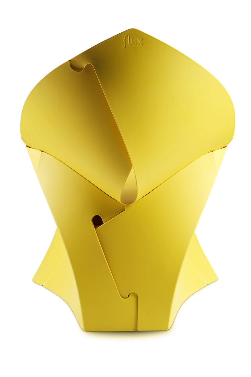 Flux Chair Junior opvouwbare design kinderstoel geel (4 stuks) - Image 4
