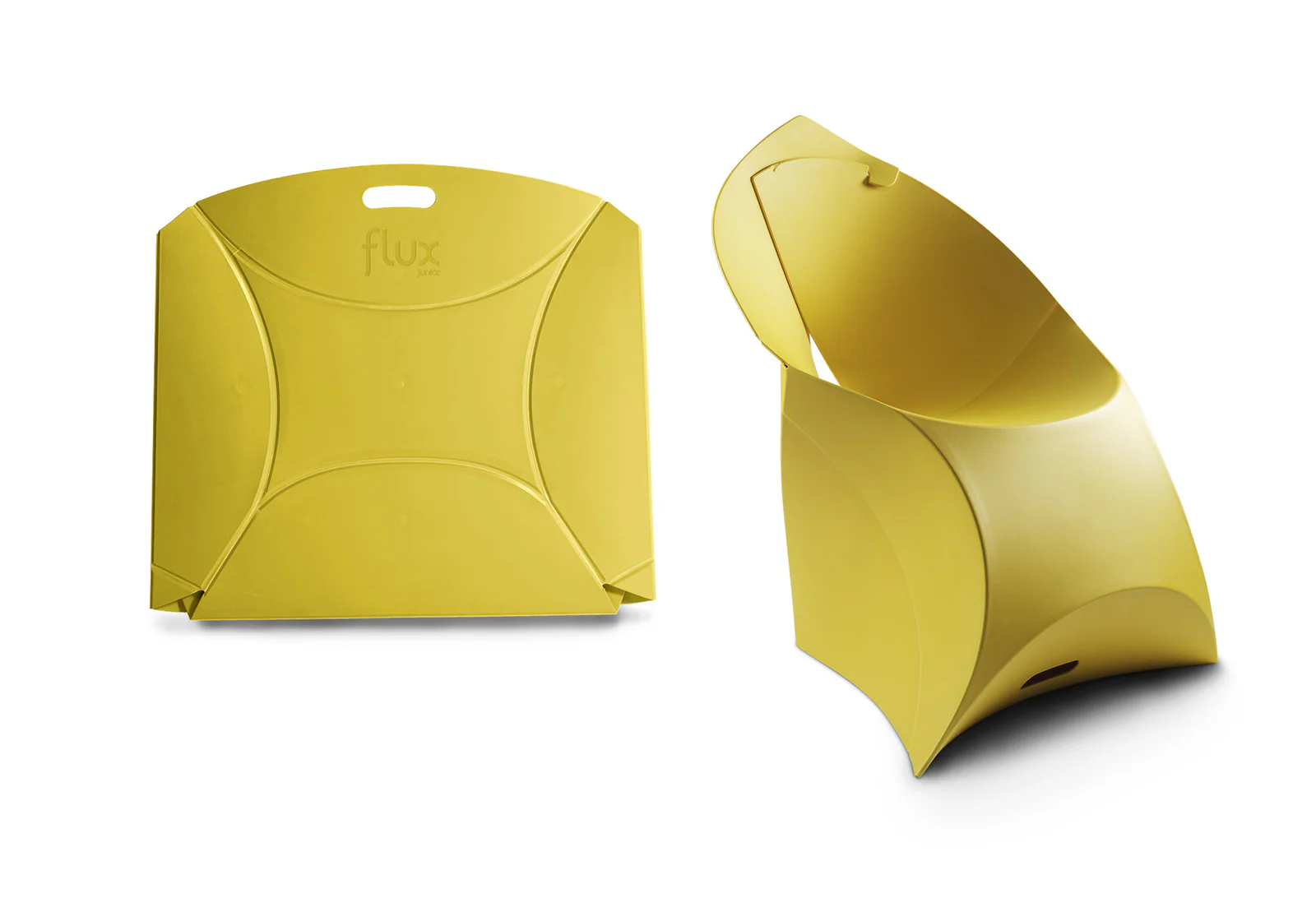 Flux Chair Junior opvouwbare design kinderstoel geel (4 stuks) - Image 5