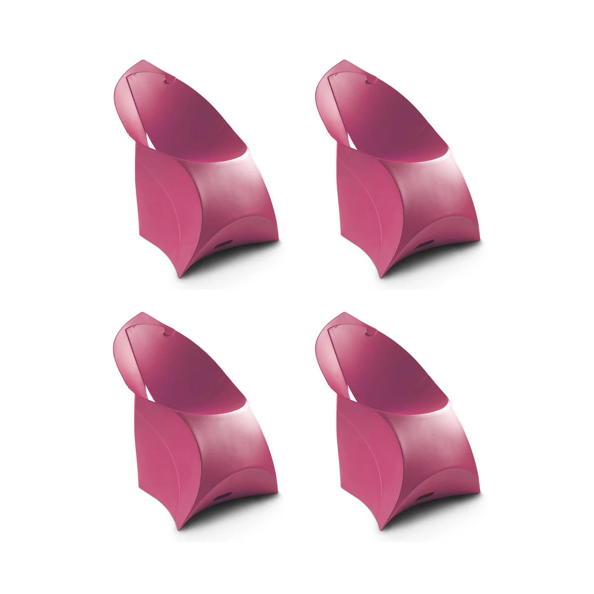 Flux Chair Junior opvouwbare design kinderstoel roze (4 stuks) - Image 7