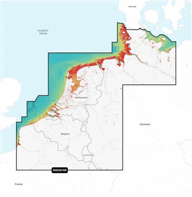 Garmin Vision+ NVEU076R Benelux en Duitsland, West - Waterkaarten