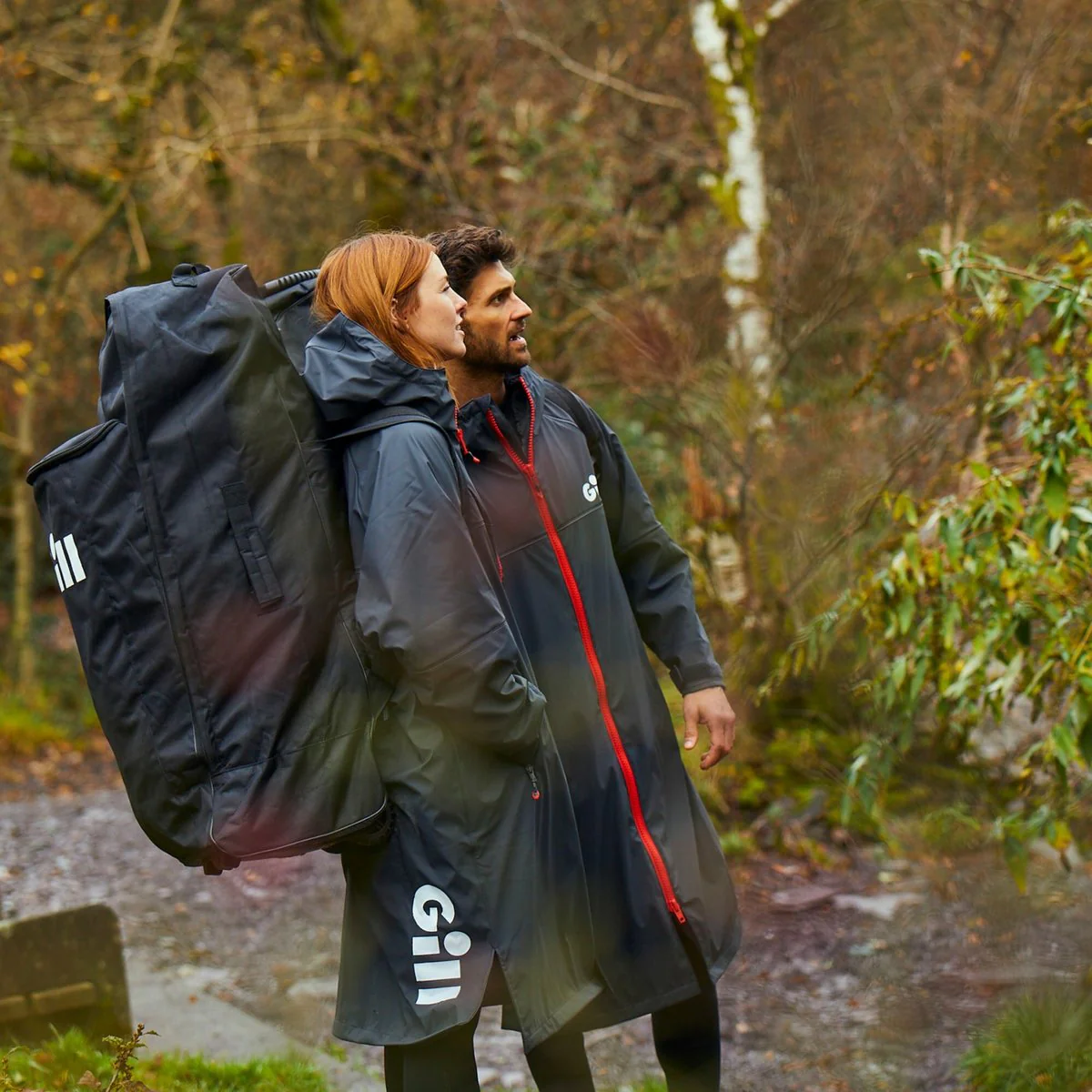 Gill Aqua Parka jas grafiet unisex - Image 4