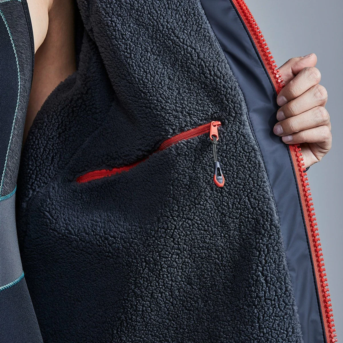 Gill Aqua Parka jas grafiet unisex - Image 5