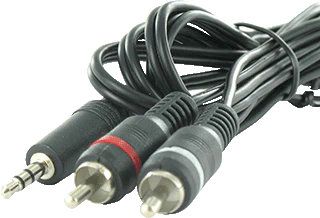 Golden Note 3.5mm Jackkabel 3.5mm jack male > 2xrca male