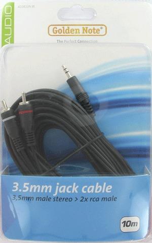 Golden Note 3.5mm Jackkabel 3.5mm jack male > 2xrca male - Image 2