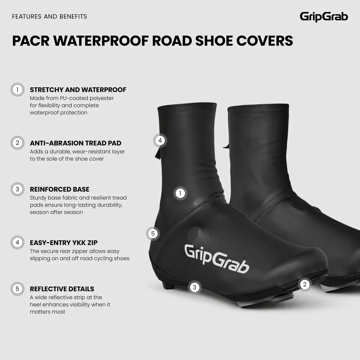 GripGrab PACR Waterproof Road overschoenen zwart - Image 7
