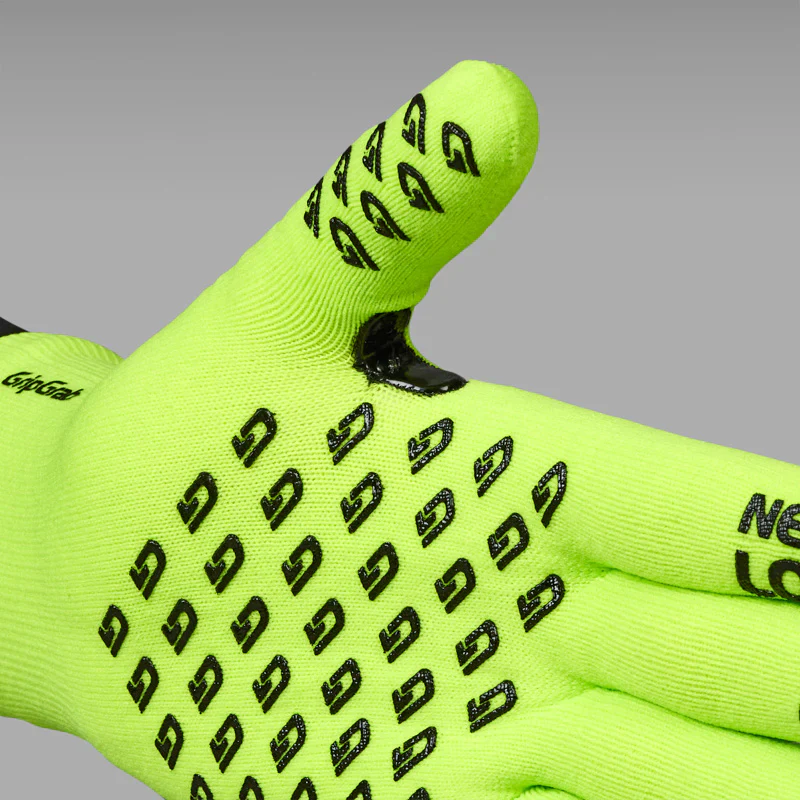 GripGrab Waterproof Knitted Winter fietshandschoenen geel - Image 5