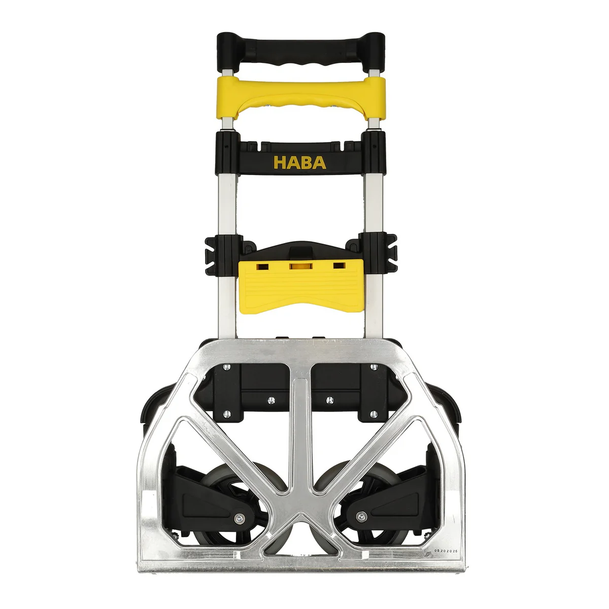 Haba ALU-Carry 65 Opvouwbare Steekwagen met Krat-fx - Zwart/Aluminium